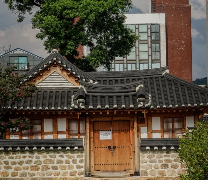 Seochon street where old and new stand together